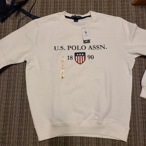 White us polo crew neck